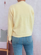 Sarah Express Women's Flower Button Up Long Sleeve Cardigan