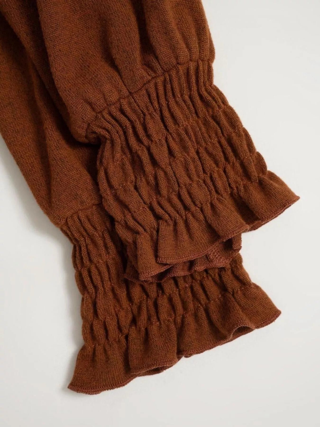 Sarah Express Women's Round Neck Lantern Sleeve Top