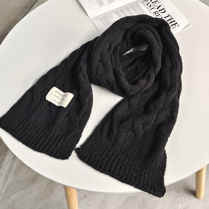 Sarah Express Women's Twisted Knit Winter Scarf Soft Plush Long Warm Accessory