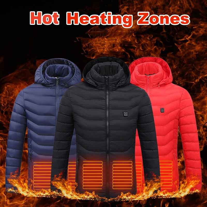 Sarah Express USB Heated Vest Jacket - Electric Thermal Heating Coat Winter Warmth