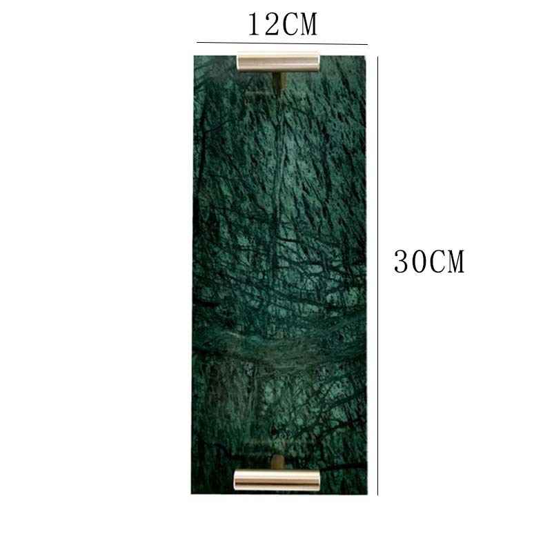 Sarah Express Nordic Marble Tray - Luxury Jewelry & Dessert Organizer Plate Medium Grandmother 30X12cm