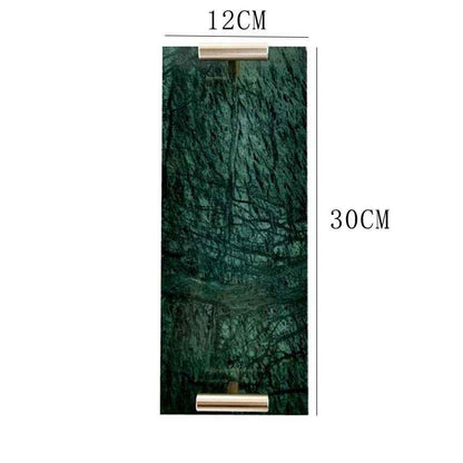 Sarah Express Nordic Marble Tray - Luxury Jewelry & Dessert Organizer Plate Medium Grandmother 30X12cm