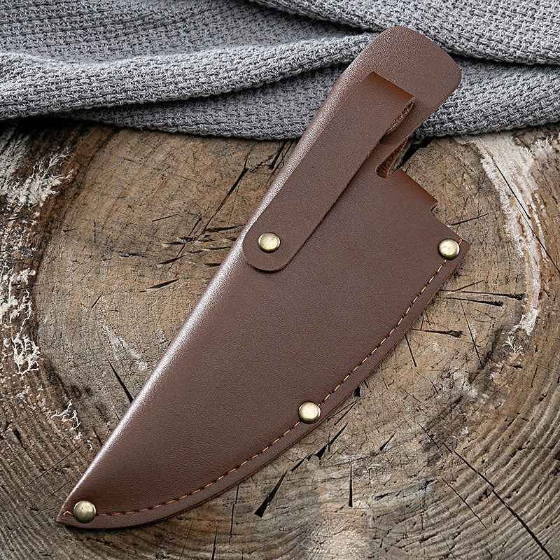 Sarah Express Professional Deboning Knife - Molybdenum Vanadium Steel Kitchen Knife for Meat Processing No.2 and No.3 knife case