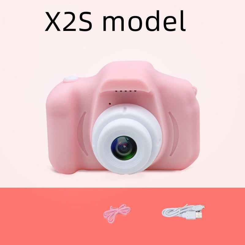 Sarah Express HD Mini Kids Digital Camera 13MP 1080P Cartoon Design with 2.0 Inch Screen X2SPink USB