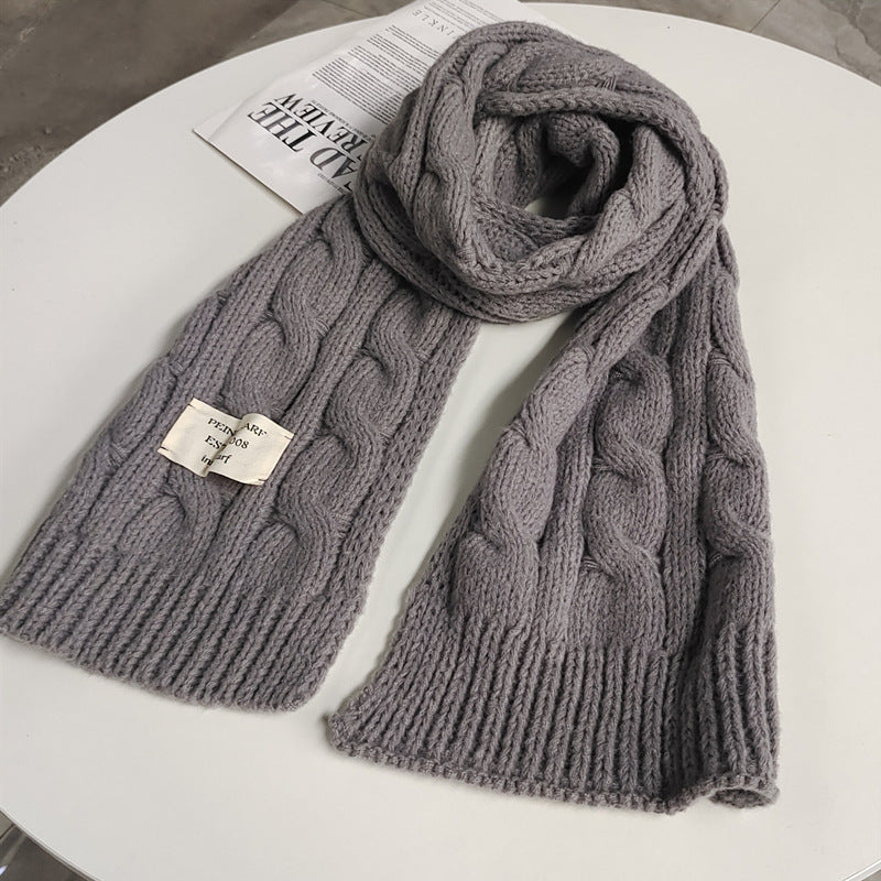 Sarah Express Women's Twisted Knit Winter Scarf Soft Plush Long Warm Accessory