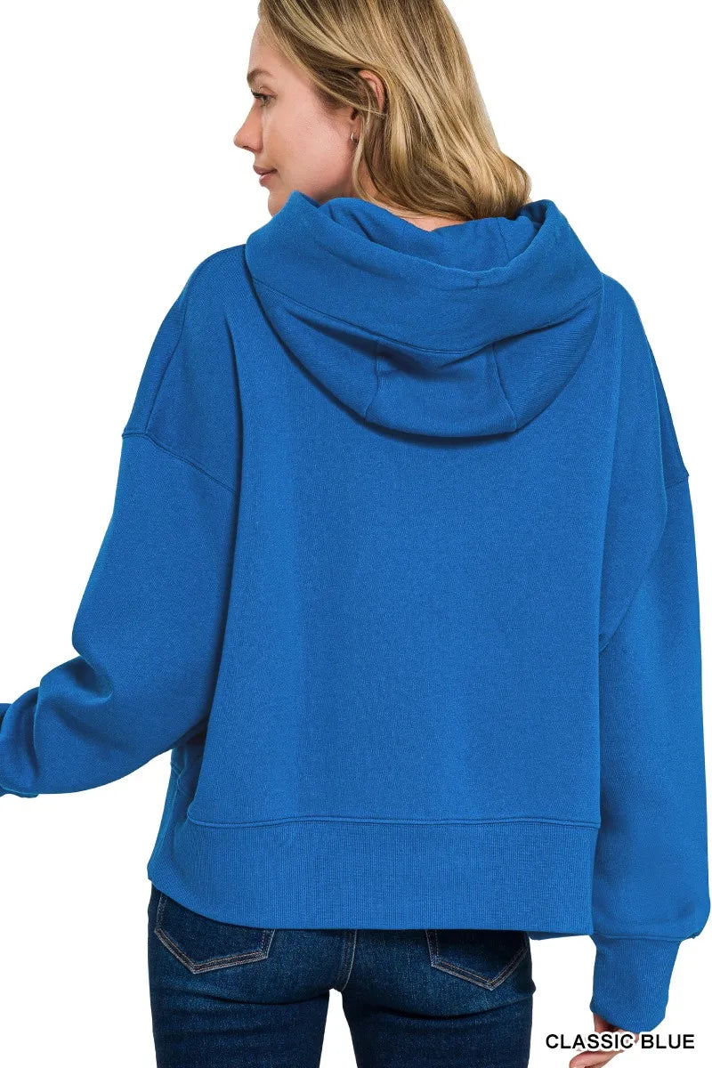 Sarah Express Women's Oversized Fleece Kangaroo Pocket Hoodie