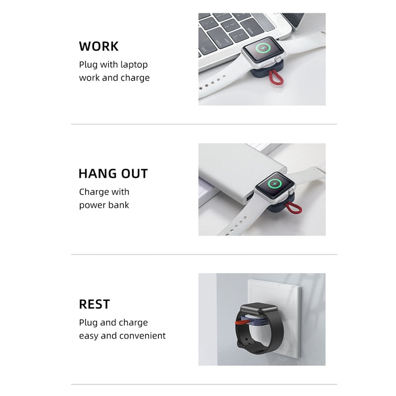 Sarah Express Magnetic Wireless Charger for Apple Watch - Fast Charging Portable Dock