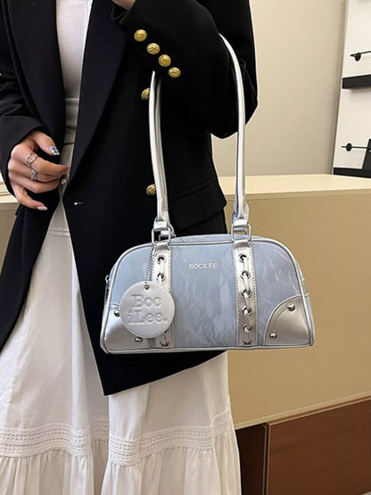 Sarah Express Women's Small PU Leather Top Handle Shoulder Bag