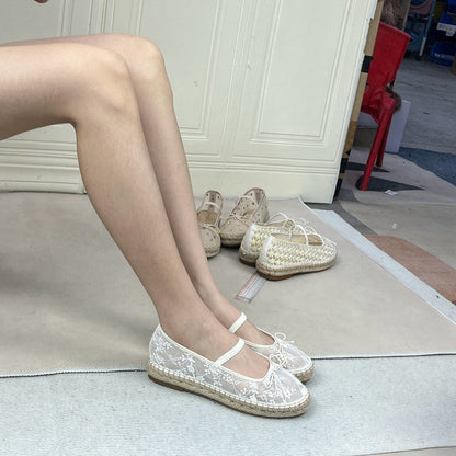 Sarah Express Women's Round Toe Mesh Chunky Sole Sneakers – White Low-Top Shoes