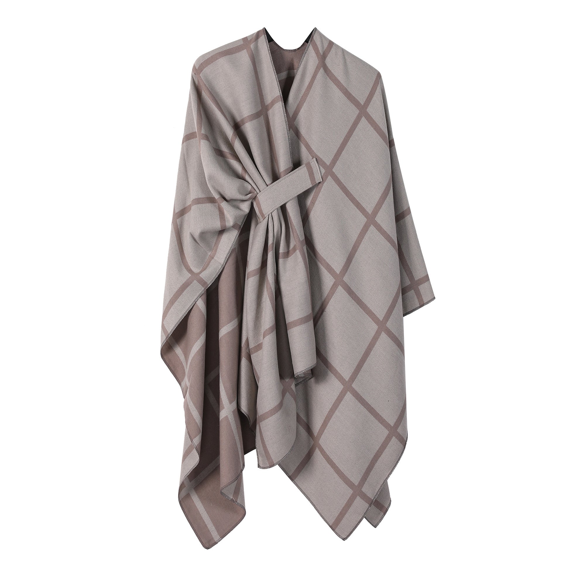 Sarah Express Women's Gingham Check Warm Scarf - Oversized Plaid Shawl Fall Winter Accessory