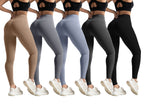Sarah Express Women's High Waist Tummy Control Yoga Leggings Seamless Compression Athletic Workout Pants