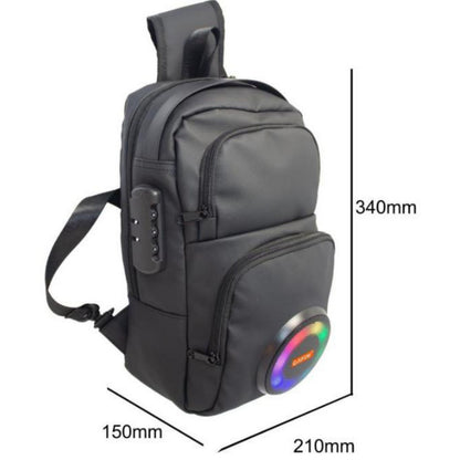 Sarah Express Bluetooth Speaker Backpack – Waterproof Rechargeable Outdoor Backpack with Built-In Speaker M815black