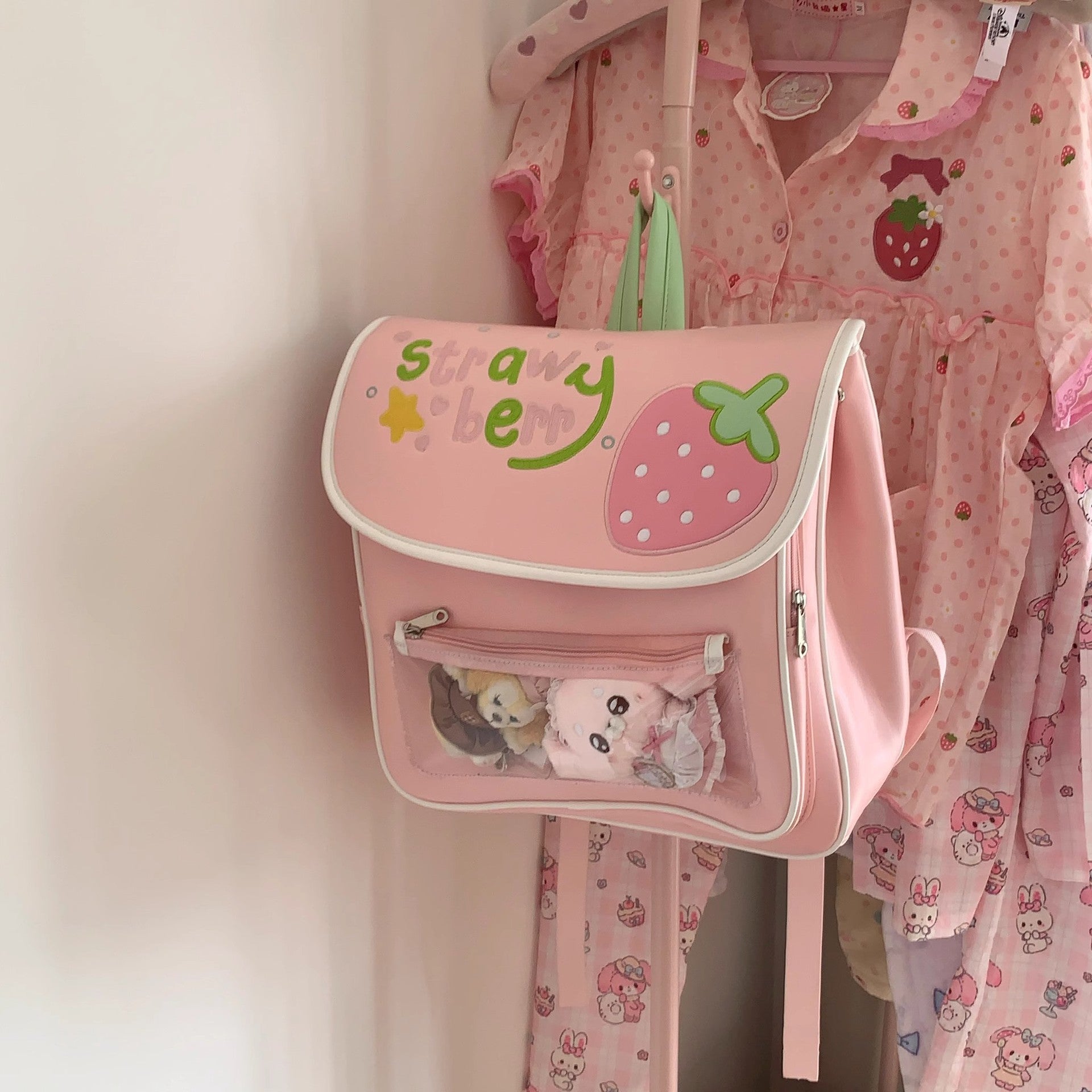 Sarah Express Japanese Anime Pain Bag Large Capacity PU Leather Backpack – Kawaii Campus Style