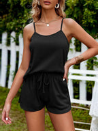 Sarah Express Women's Waffle Knit Cami and Shorts Set