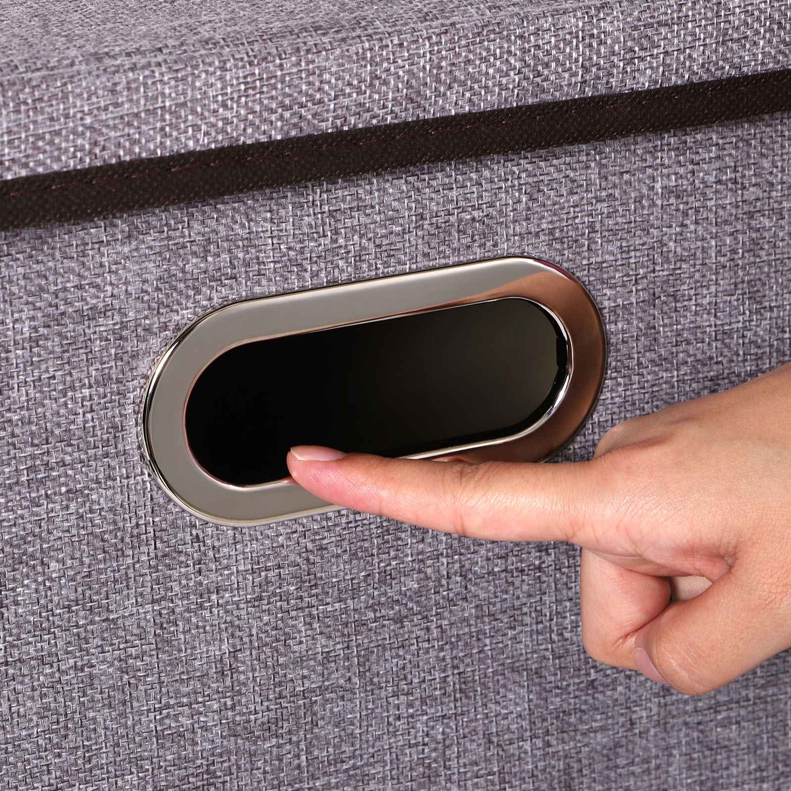 Sarah Express Cotton Linen Storage Box Set - Foldable Clothing Organizer with Lid