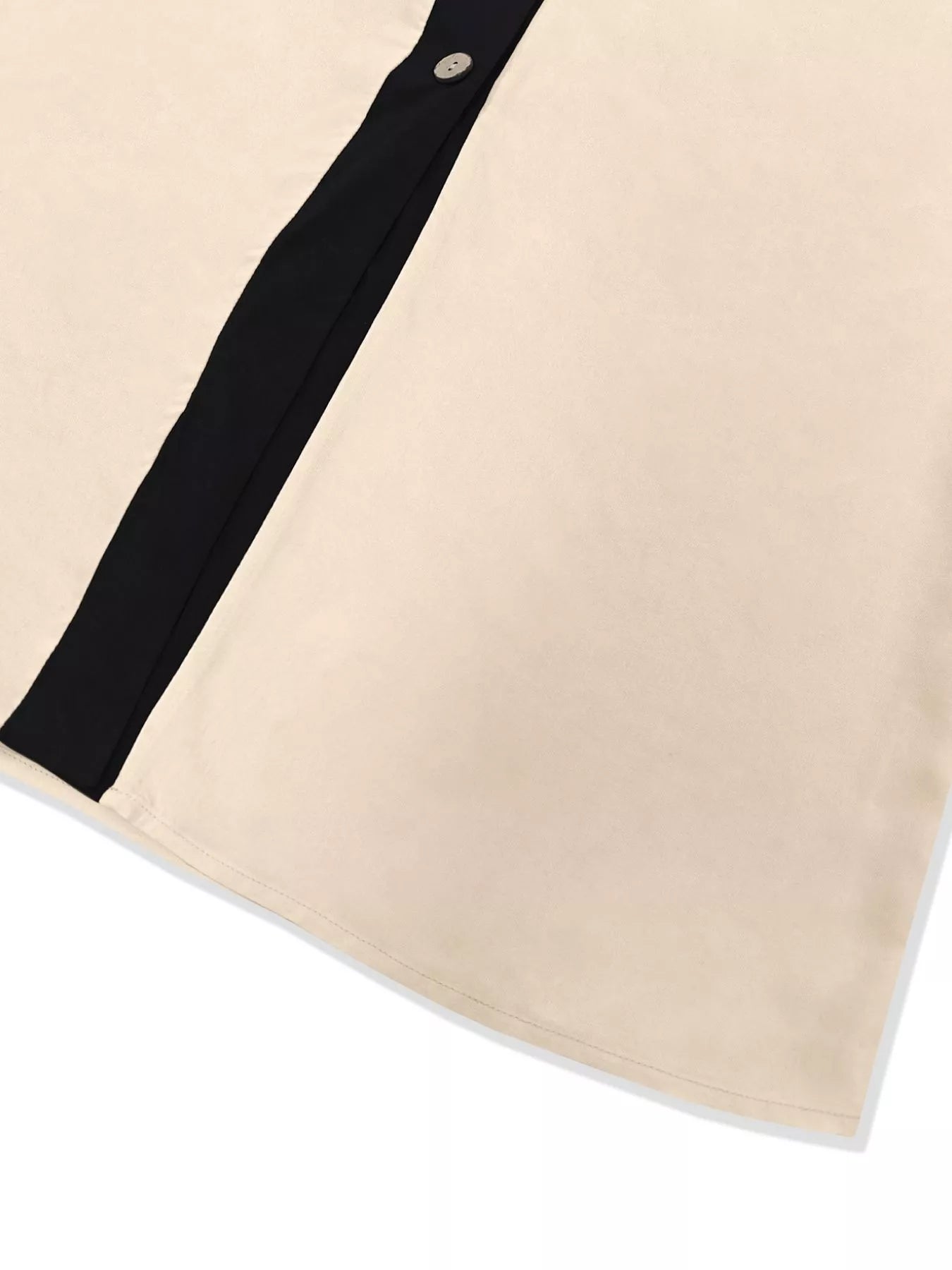 Sarah Express Women's Contrast Trim Button-Down Midi Dress