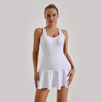 Sarah Express Women's High-Stretch Bodycon Mini Dress Anti-Ride-Up Athletic Sporty Summer Dress
