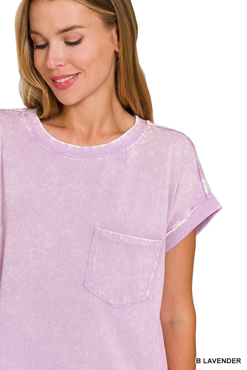 Sarah Express Women's Premium Cotton Washed T-Shirt Dress with Pockets