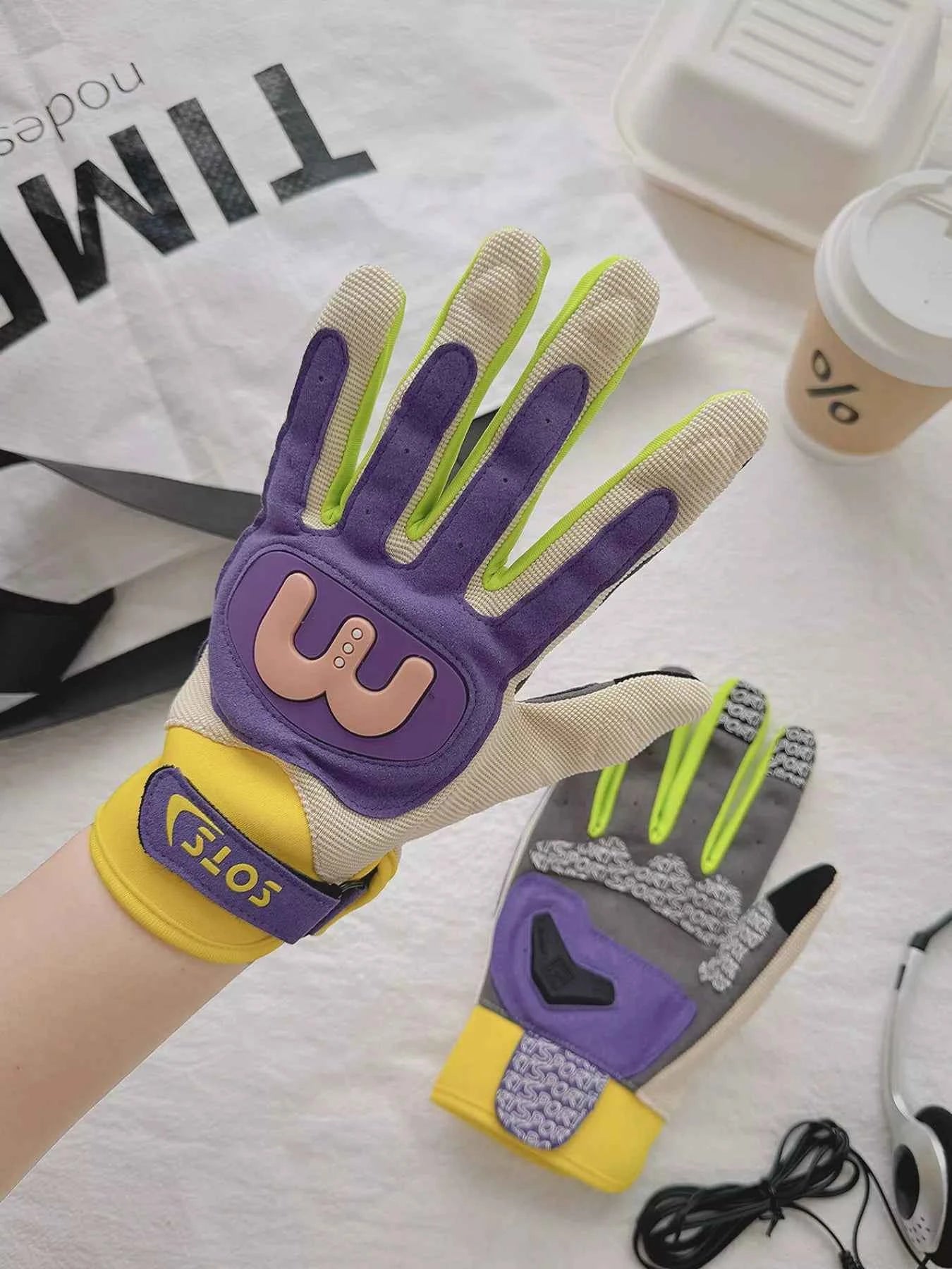 Sarah Express Women's Colorful Touchscreen Winter Gloves - Warm Knit Texting Gloves Pink Purple One Size