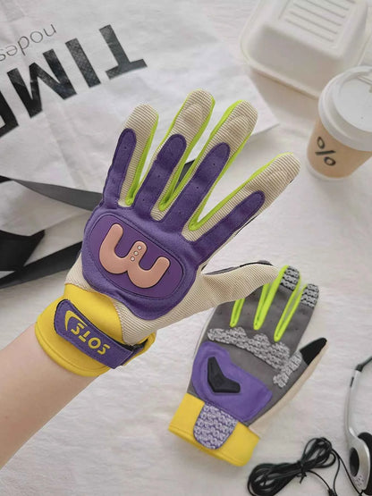 Sarah Express Women's Colorful Touchscreen Winter Gloves - Warm Knit Texting Gloves Pink Purple One Size