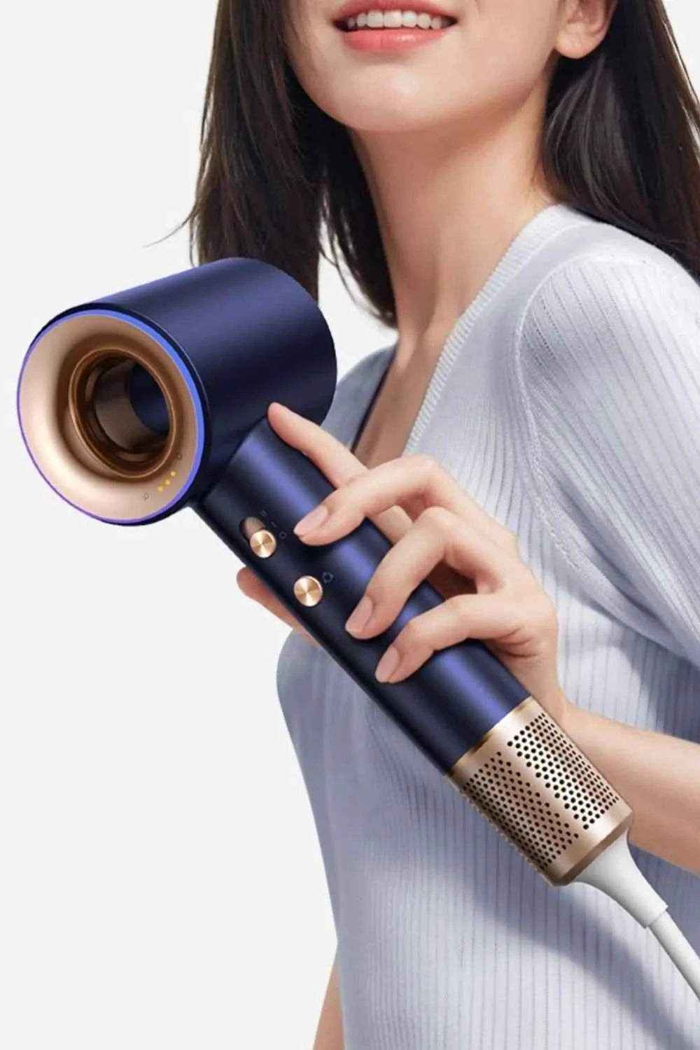 Sarah Express Professional Negative Ion Hair Dryer - High Speed Blow Dryer with Constant Temperature Indigo