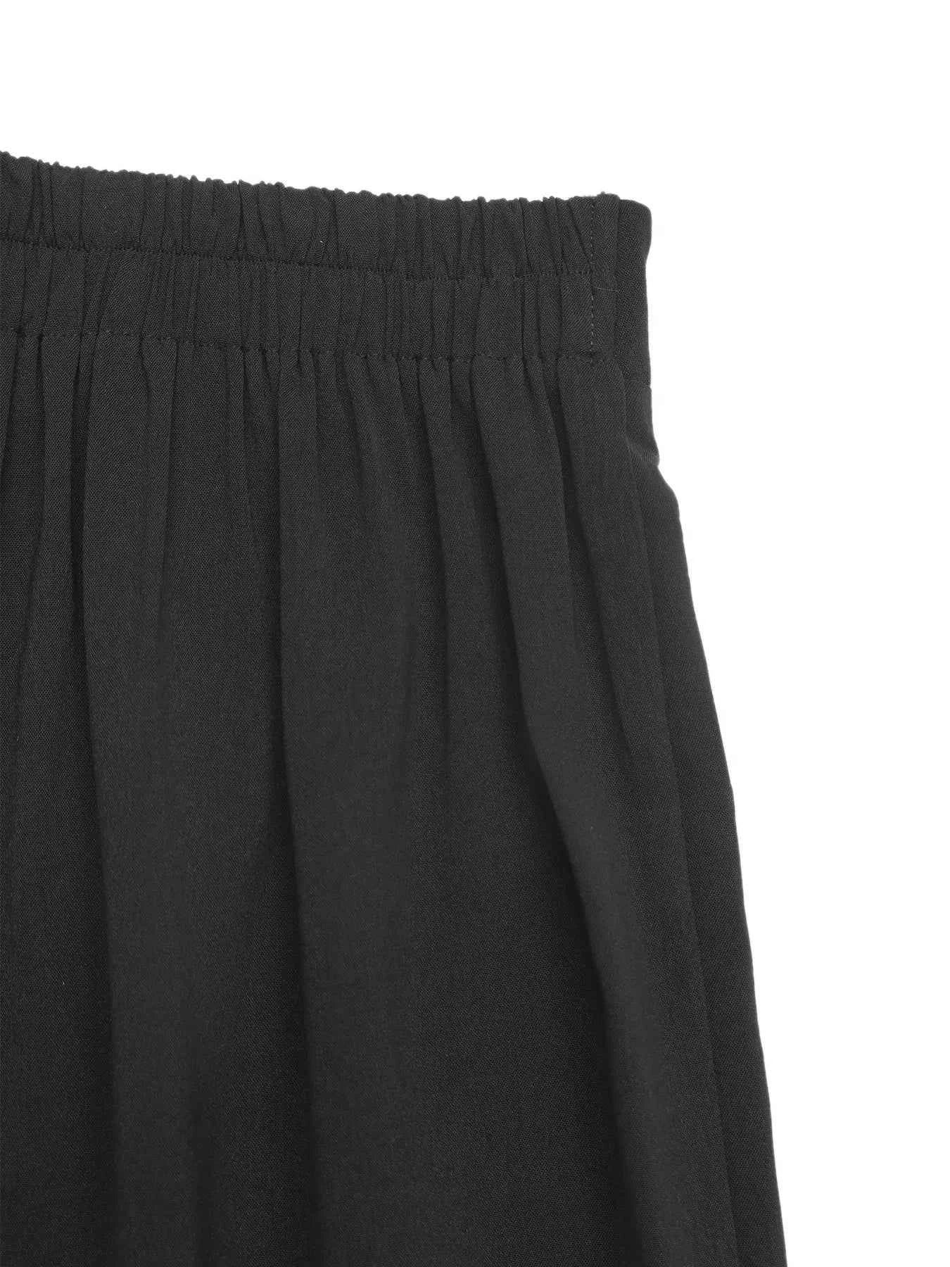 Sarah Express Women's Floral Lace Hem Wide Leg Pants