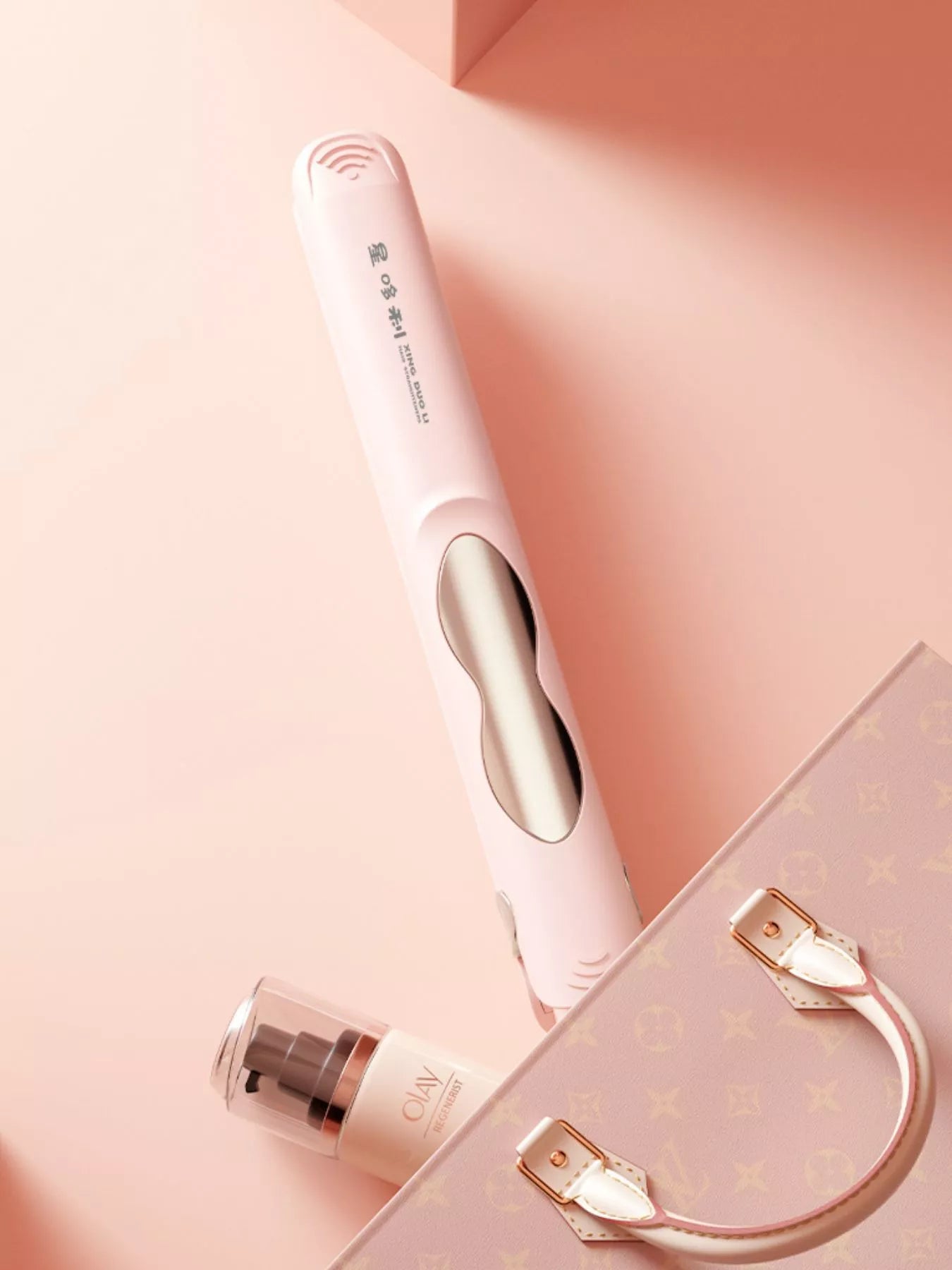 Sarah Express Portable Hair Straightener - 2-in-1 Curling and Straightening Iron with Constant Temperature