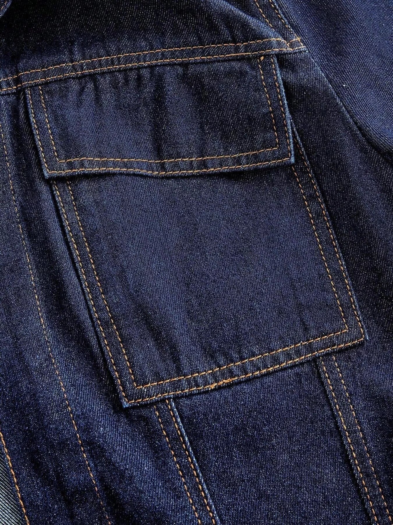 Sarah Express Women's Tie Waist Long Sleeve Denim Jacket with Belt and Bow Detail