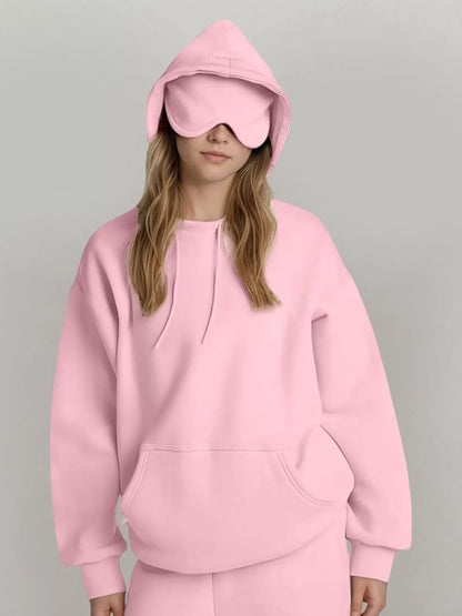 Sarah Express Women's Oversized Kangaroo Pocket Long Sleeve Hoodie