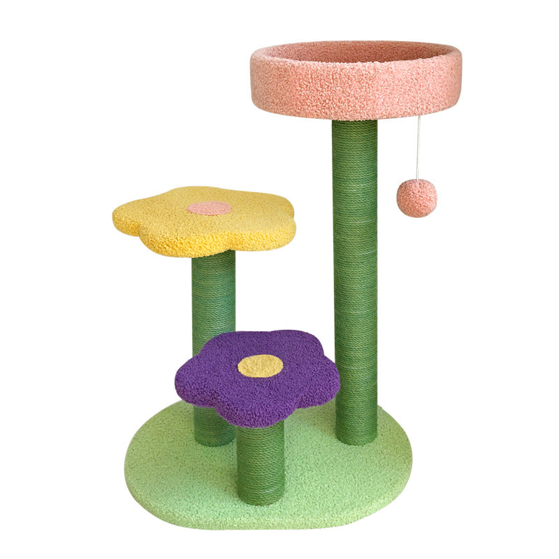 Sarah Express Cat Climbing Tower with Sisal Scratch Post - Stable Multi-Level Cat Tree