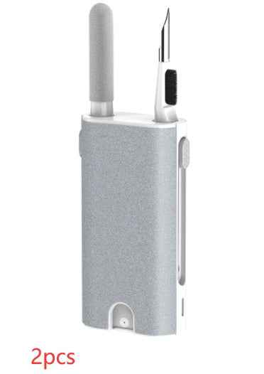 Sarah Express 5-in-1 Screen Cleaner Kit for Phones, Laptops, Tablets & Earbuds - Professional Electronics Cleaning Tools White 2PCS