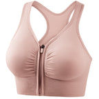 Sarah Express Women's Shockproof Push Up Sports Bra - High Impact Running Yoga Fitness Plus Size