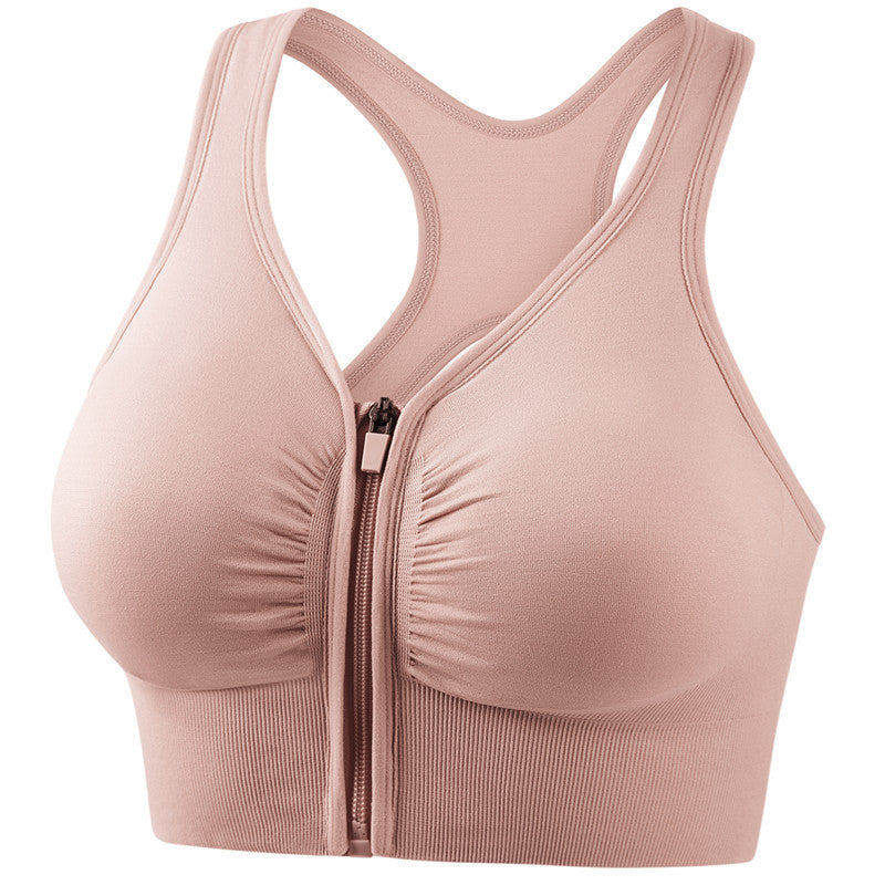 Sarah Express Women's Shockproof Push Up Sports Bra - High Impact Running Yoga Fitness Plus Size