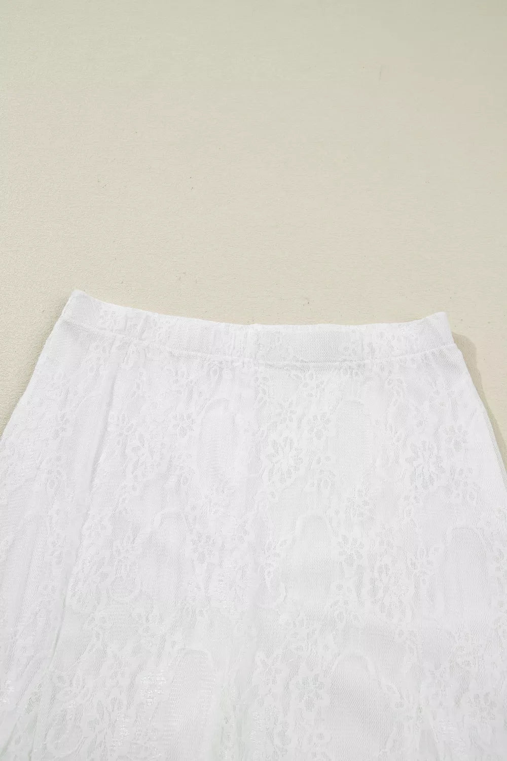 Sarah Express Women's Sheer Floral Lace Flowy Maxi Skirt