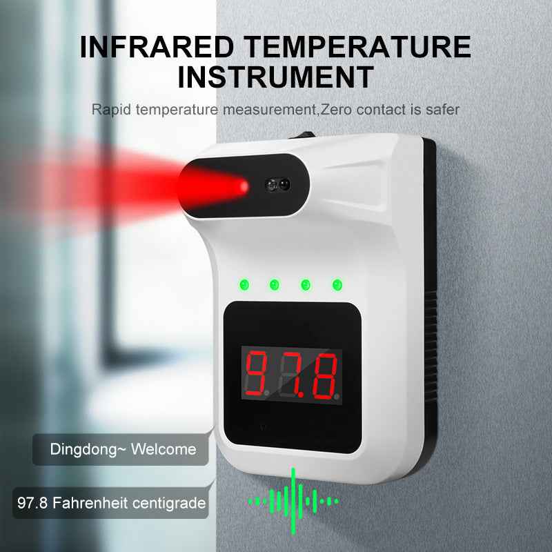 Sarah Express Wall-Mounted Infrared Thermometer with Alarm - Non-Contact Temperature Scanner