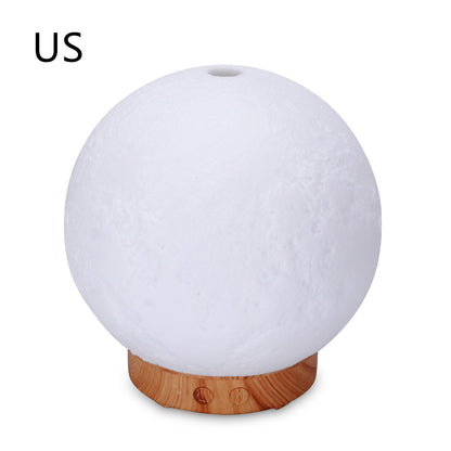 Sarah Express Moon Light Ultrasonic Humidifier Aroma Diffuser Essential Oil Aromatherapy Mist Maker Light wood US