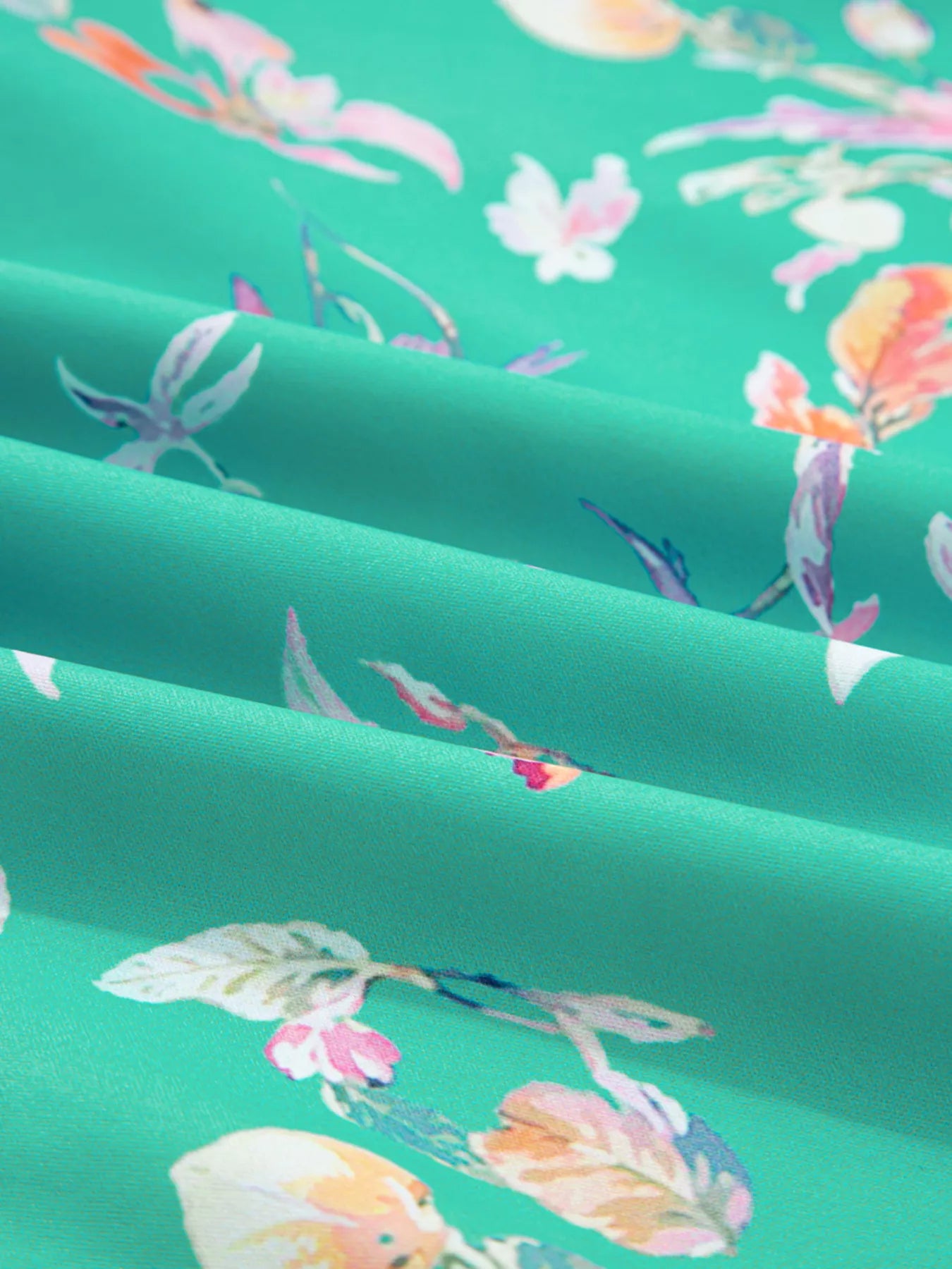 Sarah Express Women's Floral Lantern Sleeve Button Front Shirt