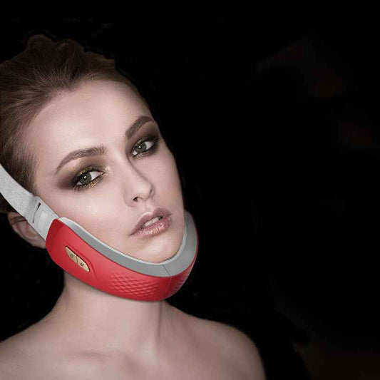 Sarah Express LED Photon Therapy Face Massager - V-Shape Lifting Facial Massager with EMS Microcurrent & Blue Light