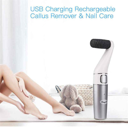 Sarah Express Electric Foot File Callus Remover - USB Rechargeable Pedicure Tool