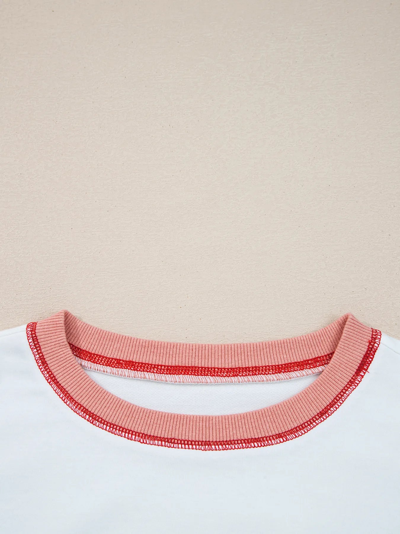 Sarah Express Women's Stripe Color Block Contrast Stitching Oversize Sweatshirt