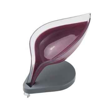 Sarah Express Suction Cup Soap Holder Drain Rack for Kitchen Bathroom Sink Storage Organizer Purple Q1pc