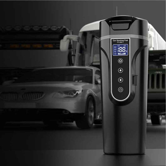 Sarah Express Smart Car Heating Bottle 400ml Digital Display Portable Electric Thermos for Vehicles