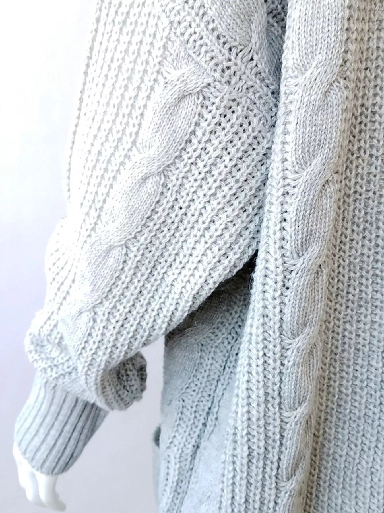 Sarah Express Women's Chunky Knit Open Front Cardigan - Cozy Oversized Plus Size Sweater