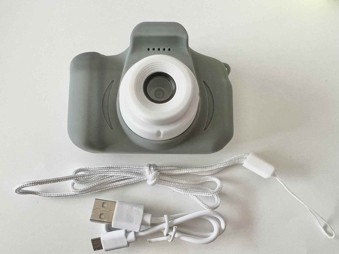 Sarah Express HD Mini Kids Digital Camera 13MP 1080P Cartoon Design with 2.0 Inch Screen Grey USB