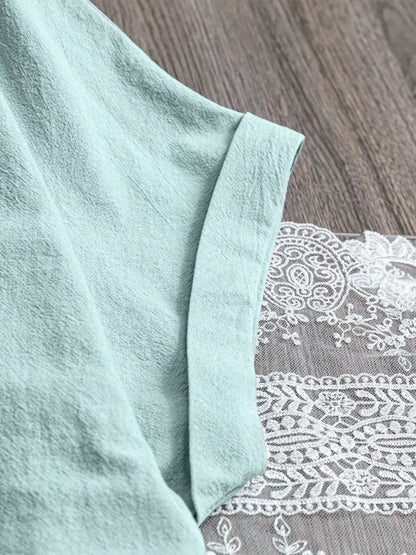 Sarah Express Women's Plus Size Casual Button-Down Short Sleeve Dress