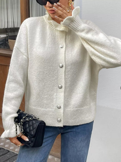 Sarah Express Women's Button-Down Long Sleeve Cardigan