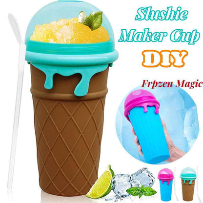 Sarah Express Quick-Freeze Slushy Maker Cup - 500ml Homemade Smoothie & Slush Ice Cream Maker