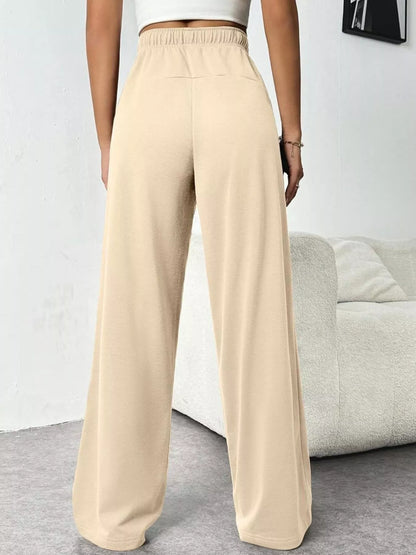 Trendsi Women's Drawstring Wide Leg Pants