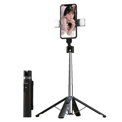Sarah Express Bluetooth Selfie Stick Tripod with LED Fill Light - Extendable Phone Holder Stand 3 Style USB