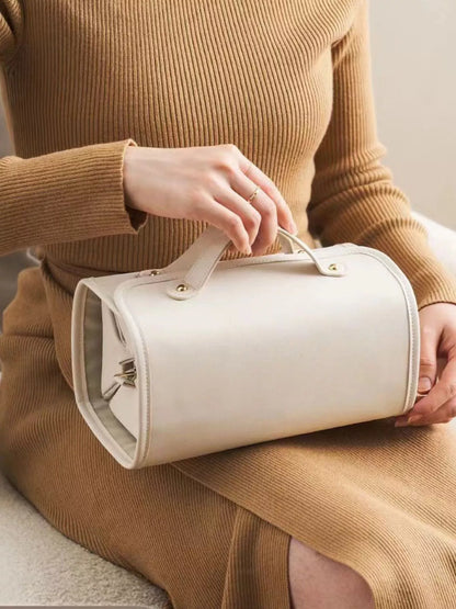 Sarah Express Women's Top Handle Makeup Bag White ONESIZE